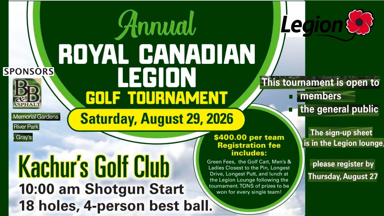 Annual Golf Tourn Aug 29 2026